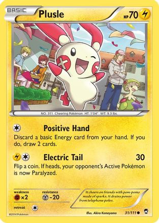 Plusle (31) [XY - Furious Fists] Reverse Holofoil - Deck Out Gaming