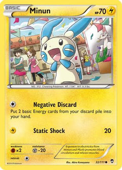Minun (32) [XY - Furious Fists] Reverse Holofoil - Deck Out Gaming