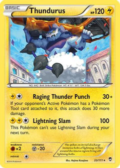 Thundurus (33) [XY - Furious Fists] Reverse Holofoil - Deck Out Gaming