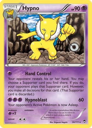 Hypno (36) [XY - Furious Fists] - Deck Out Gaming