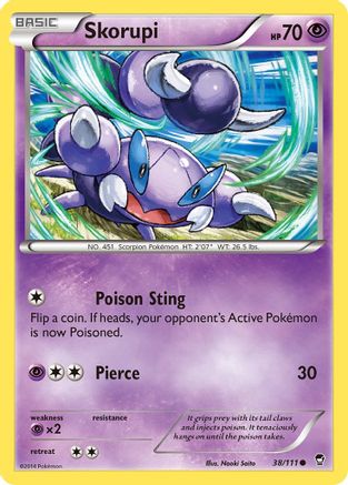 Skorupi (38) [XY - Furious Fists] Reverse Holofoil - Deck Out Gaming