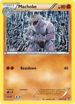 Machoke (45) [XY - Furious Fists] Reverse Holofoil - Deck Out Gaming
