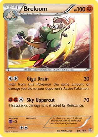 Breloom (50) [XY - Furious Fists] Reverse Holofoil - Deck Out Gaming