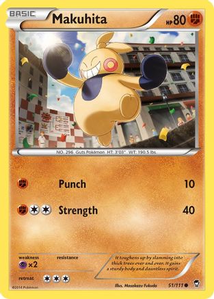 Makuhita (51) [XY - Furious Fists] Reverse Holofoil - Deck Out Gaming