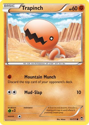 Trapinch (53) [XY - Furious Fists] Reverse Holofoil - Deck Out Gaming