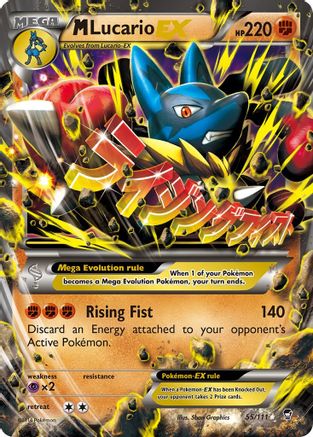 M Lucario EX (55) [XY - Furious Fists] Holofoil - Deck Out Gaming