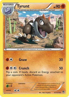 Tyrunt (61) [XY - Furious Fists] Reverse Holofoil - Deck Out Gaming