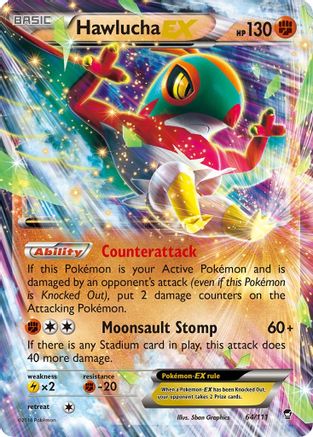 Hawlucha EX (64) [XY - Furious Fists] Holofoil - Deck Out Gaming