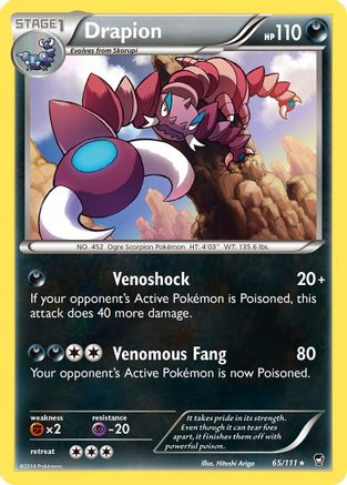 Drapion (65) [XY - Furious Fists] - Deck Out Gaming