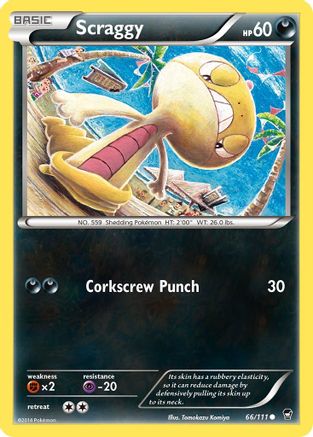Scraggy (66) [XY - Furious Fists] - Deck Out Gaming