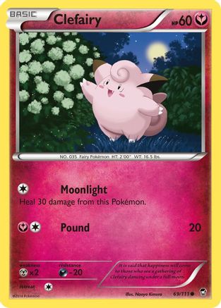 Clefairy (69) (69) [XY - Furious Fists] - Deck Out Gaming