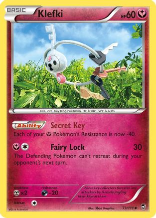 Klefki (73) [XY - Furious Fists] Reverse Holofoil - Deck Out Gaming