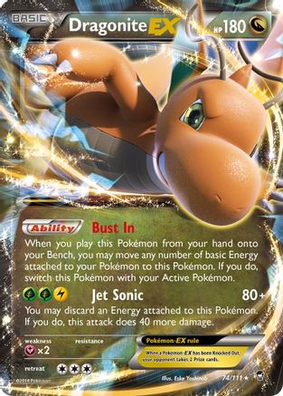 Dragonite EX (74) [XY - Furious Fists] Holofoil - Deck Out Gaming