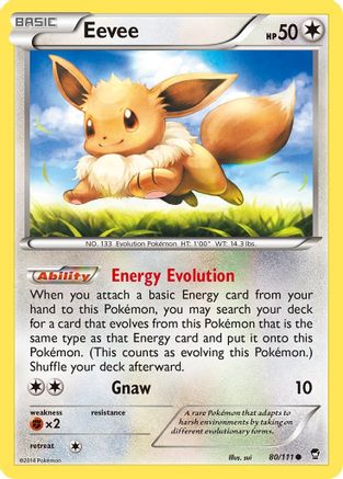 Eevee (80) [XY - Furious Fists] - Deck Out Gaming