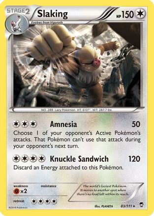 Slaking (83) [XY - Furious Fists] Reverse Holofoil - Deck Out Gaming