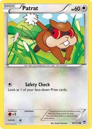 Patrat (84) [XY - Furious Fists] Reverse Holofoil - Deck Out Gaming