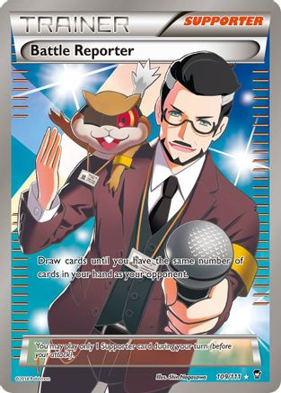 Battle Reporter (109 Full Art) (109) [XY - Furious Fists] Holofoil - Deck Out Gaming
