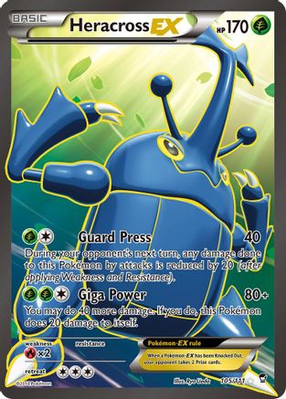 Heracross EX (105 Full Art) (105) [XY - Furious Fists] Holofoil - Deck Out Gaming