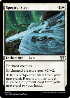 Spectral Steel (75) [Wilds of Eldraine Commander] - Deck Out Gaming