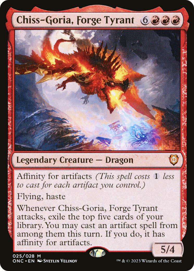 Chiss-Goria, Forge Tyrant (25) [Phyrexia: All Will Be One Commander] foil - Deck Out Gaming