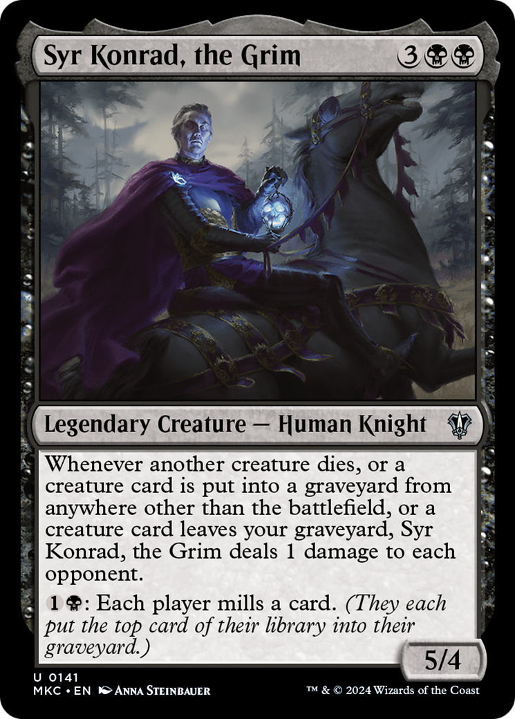 Syr Konrad, the Grim (141) [Murders at Karlov Manor Commander] - Deck Out Gaming