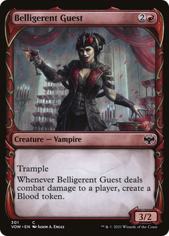 Belligerent Guest (Showcase) (301) [Innistrad: Crimson Vow] foil - Deck Out Gaming