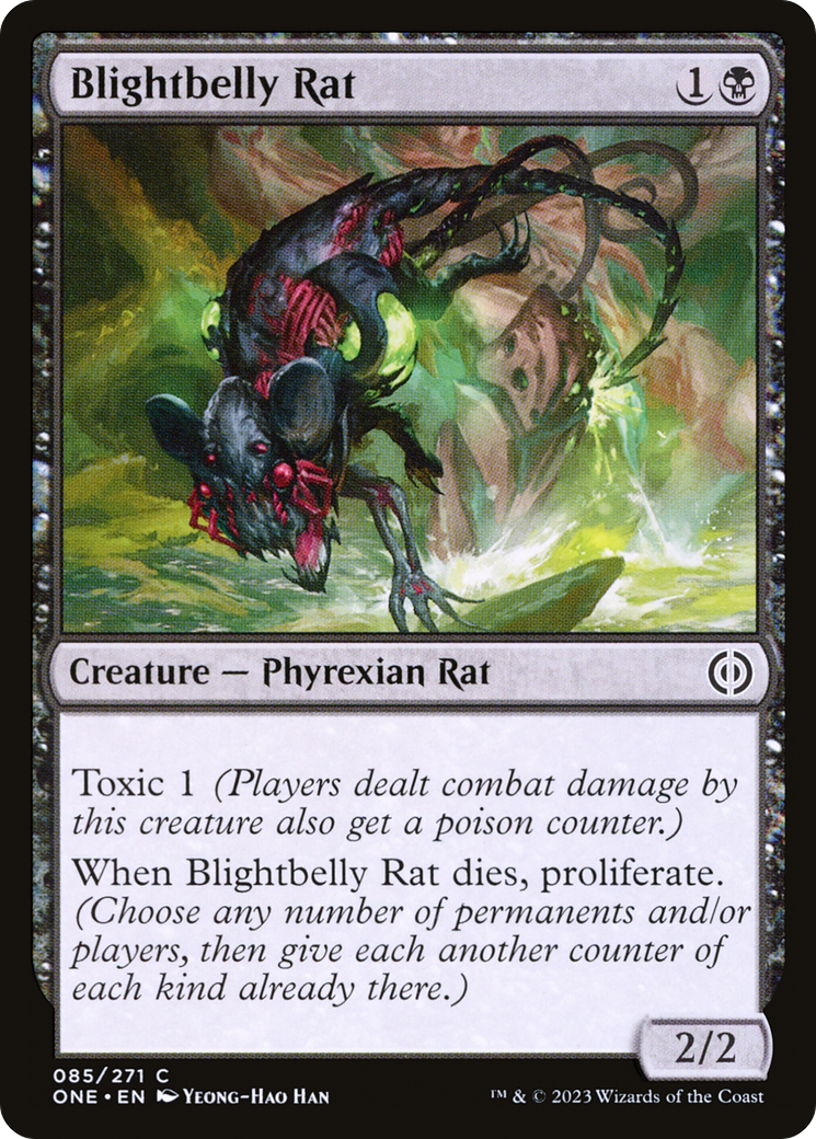Blightbelly Rat (85) [Phyrexia: All Will Be One] foil - Deck Out Gaming