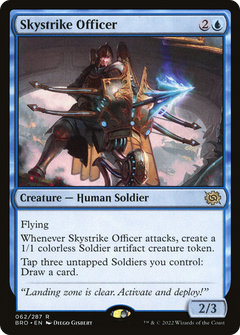 Skystrike Officer (62) [The Brothers' War] foil - Deck Out Gaming