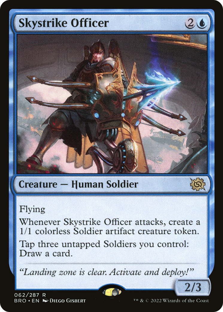 Skystrike Officer (62) [The Brothers' War] foil - Deck Out Gaming