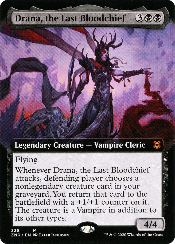 Drana, the Last Bloodchief (Extended Art) (338) [Zendikar Rising] - Deck Out Gaming
