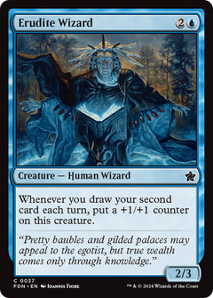 Erudite Wizard (37) [Foundations] - Deck Out Gaming