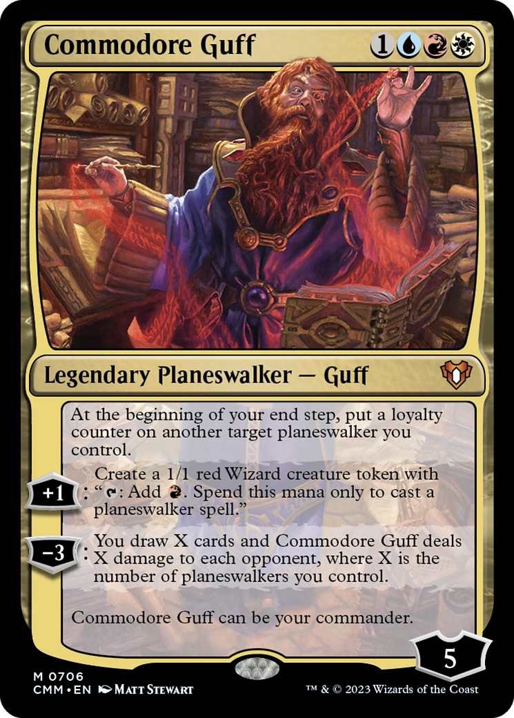Commodore Guff (706) [Commander Masters] foil - Deck Out Gaming