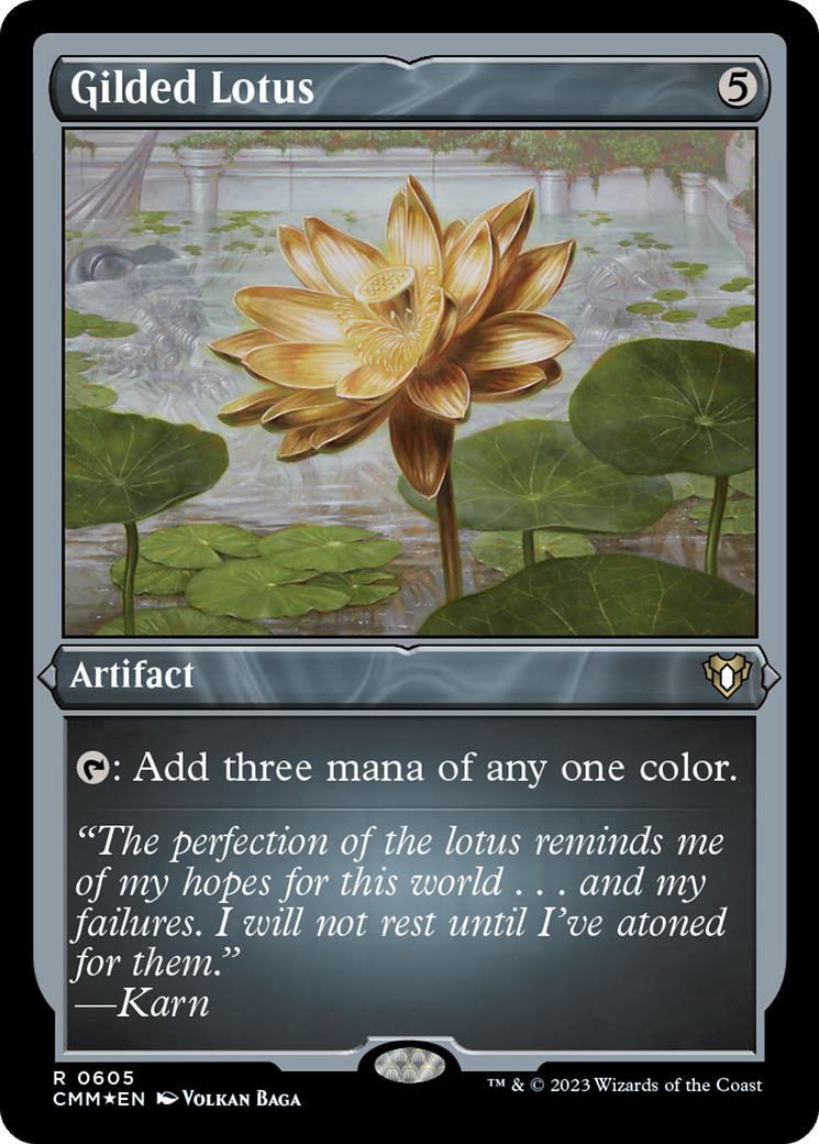 Gilded Lotus (605) [Commander Masters] etched - Deck Out Gaming
