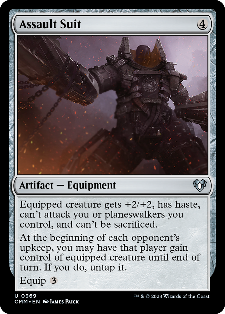 Assault Suit (369) [Commander Masters] foil - Deck Out Gaming
