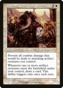 Losheel, Clockwork Scholar (Retro Frame) (73) [The Brothers' War Commander] - Deck Out Gaming