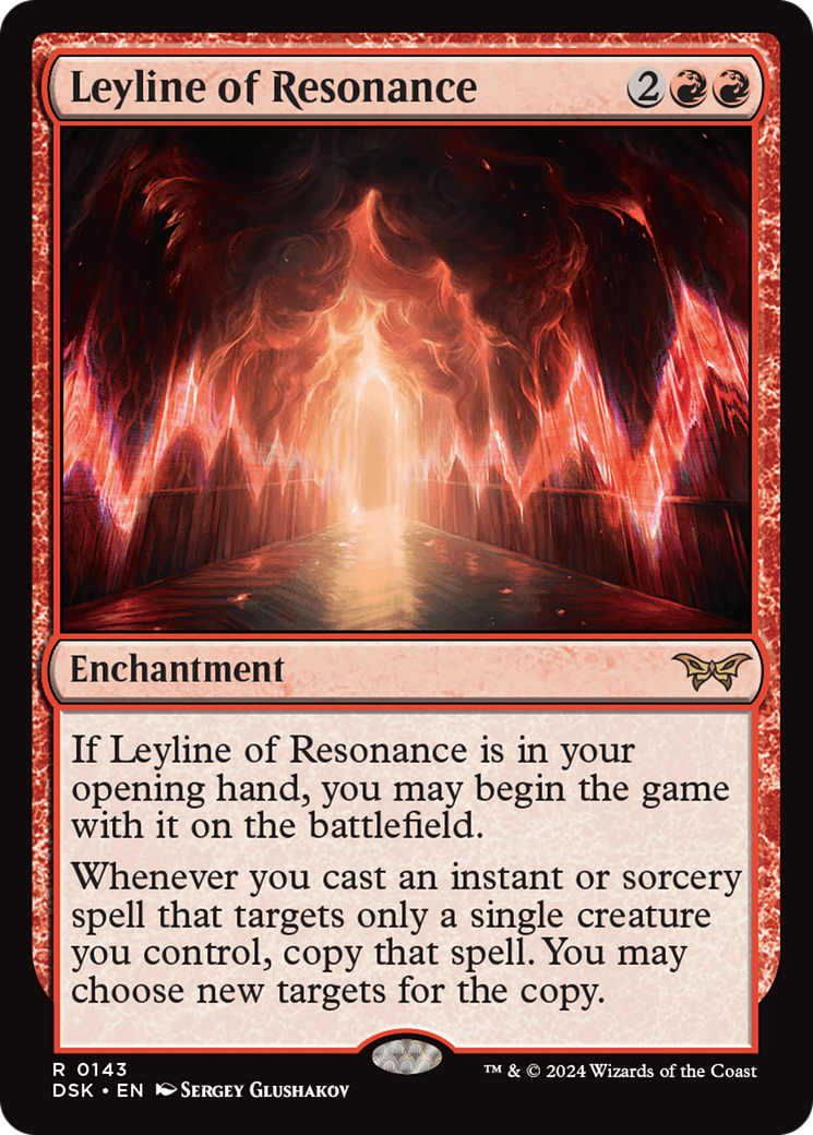 Leyline of Resonance (143) [Duskmourn: House of Horror] - Deck Out Gaming