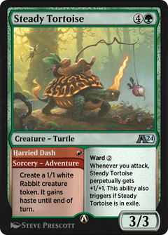 Steady Tortoise // Harried Dash (25) [Alchemy: Wilds of Eldraine] - Deck Out Gaming