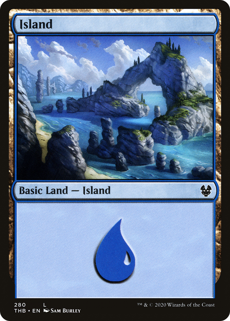 Island (280) (280) [Theros Beyond Death] foil - Deck Out Gaming
