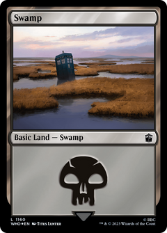 Swamp (1160) (Surge Foil) (1160) [Doctor Who] foil - Deck Out Gaming
