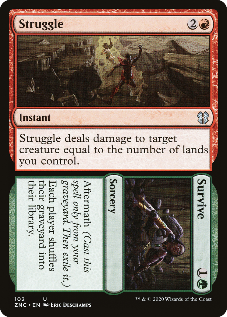 Struggle // Survive (102) [Commander: Zendikar Rising] - Deck Out Gaming