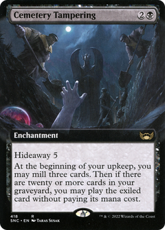 Cemetery Tampering (Extended Art) (418) [Streets of New Capenna] foil - Deck Out Gaming