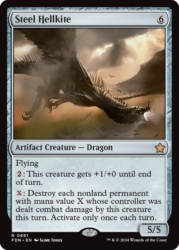 Steel Hellkite (681) [Foundations] - Deck Out Gaming
