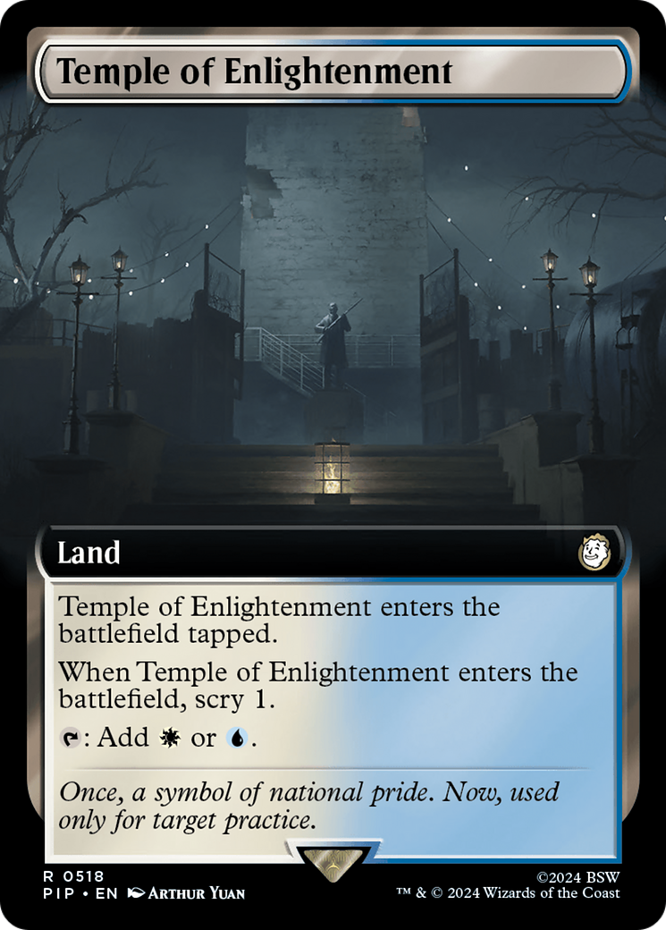 Temple of Enlightenment (Extended Art) (518) [Fallout] foil - Deck Out Gaming
