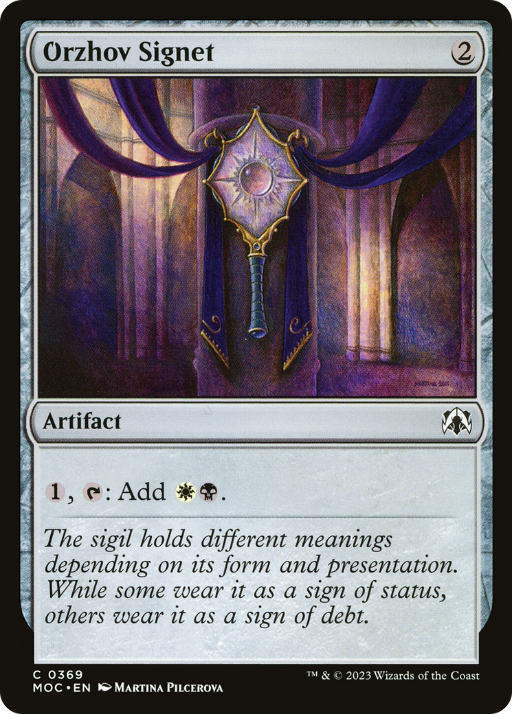 Orzhov Signet (369) [March of the Machine Commander] - Deck Out Gaming