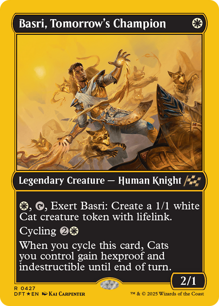 Basri, Tomorrow's Champion (First-Place Foil) (427) [Aetherdrift] foil - Deck Out Gaming