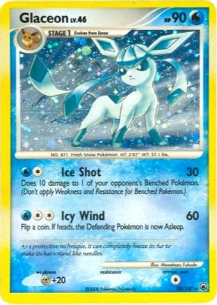 Glaceon - 20/100 (DP Majestic Dawn) (20) [Deck Exclusives] Holofoil - Deck Out Gaming
