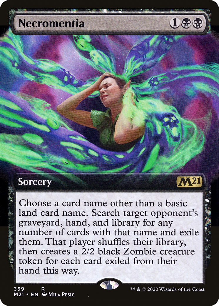 Necromentia (Extended Art) (359) [Core Set 2021] - Deck Out Gaming