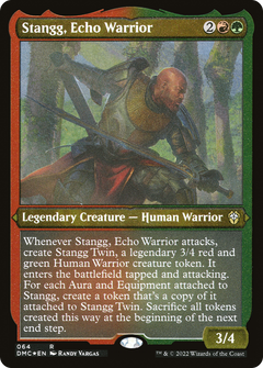 Stangg, Echo Warrior (64) [Dominaria United Commander] etched - Deck Out Gaming