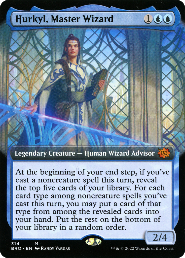 Hurkyl, Master Wizard (Extended Art) (314) [The Brothers' War] - Deck Out Gaming