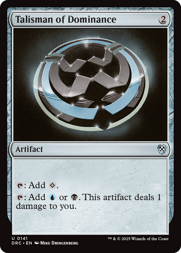 Talisman of Dominance (141) [Commander: Aetherdrift] - Deck Out Gaming